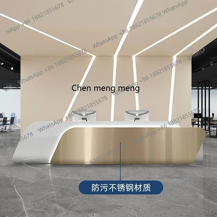 X Simple، الشركة، مكتب الاستقبال، صالون التجميل، صفحة الخروج من الفولاذ المقاوم للصدأ، طلاء الفندق، العداد