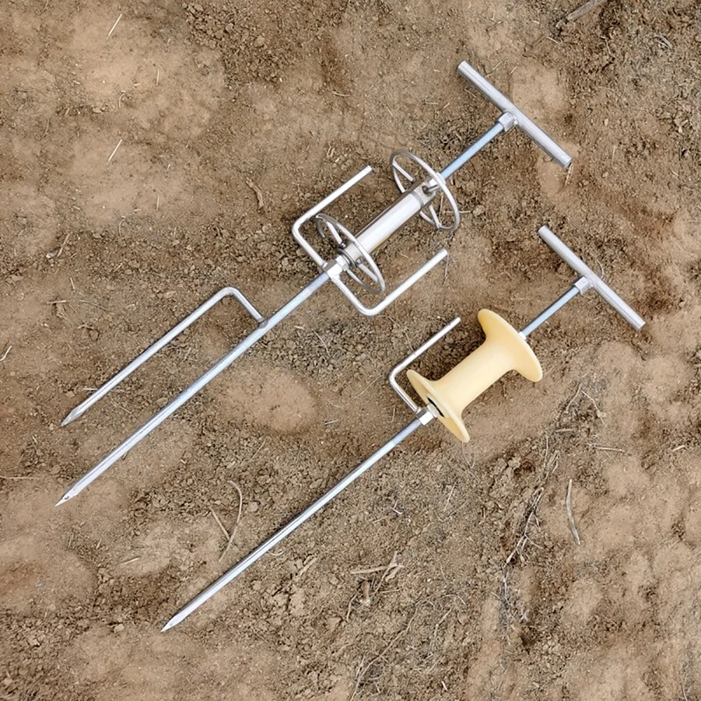 Agricultural Hose Dragging Tool Sprayer Pipe Pulling Tool Insert Floor Standing Type Tube Winding Wheel Long Pipe Drag Bearing