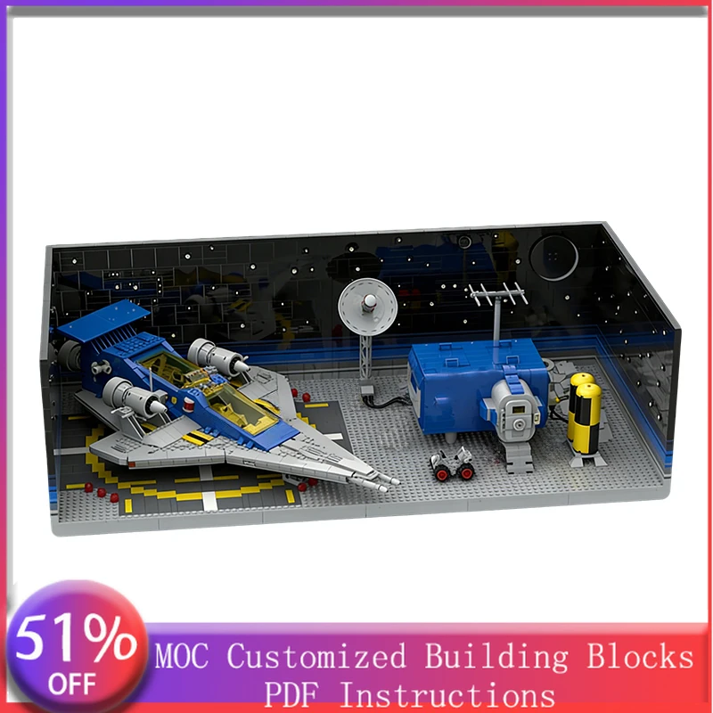 3287 PCS Customize Vintage Space-Style Diorama MOC Customize Modular Building Block Technology Design DIY Boys Toy Birthday Gift