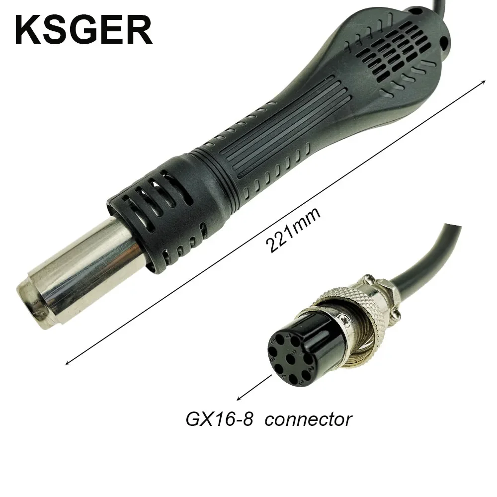KSGER 2 in 1 T12 Soldering Station STM32 OLED DIY Air Dryer 9501 Aluminum Alloy Handle Hot Air SMD Rework Station