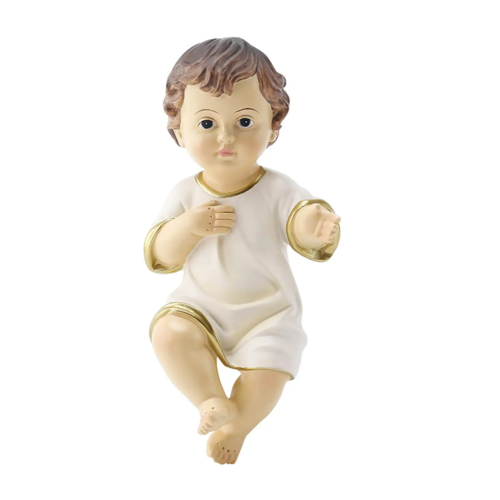 Jesus Baby Figurine Adornment Sculpture Nativity Statue Home Decor