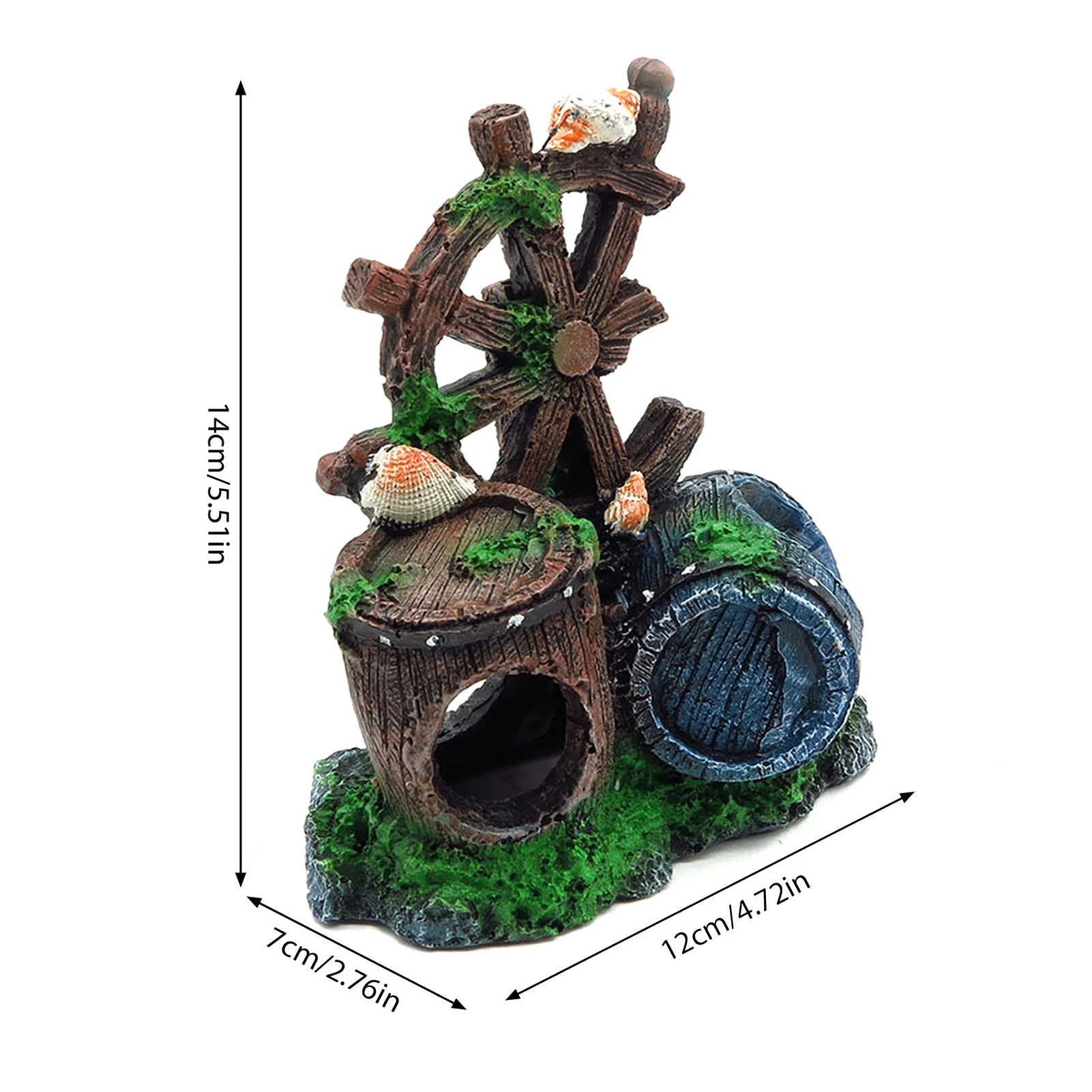 Aquarium Künstliche Brücke Harz Landschaft Dekoration Brücke Aquarium Ausrüstung Zubehör Ornament Höhle Aquatische Haustier Fisch