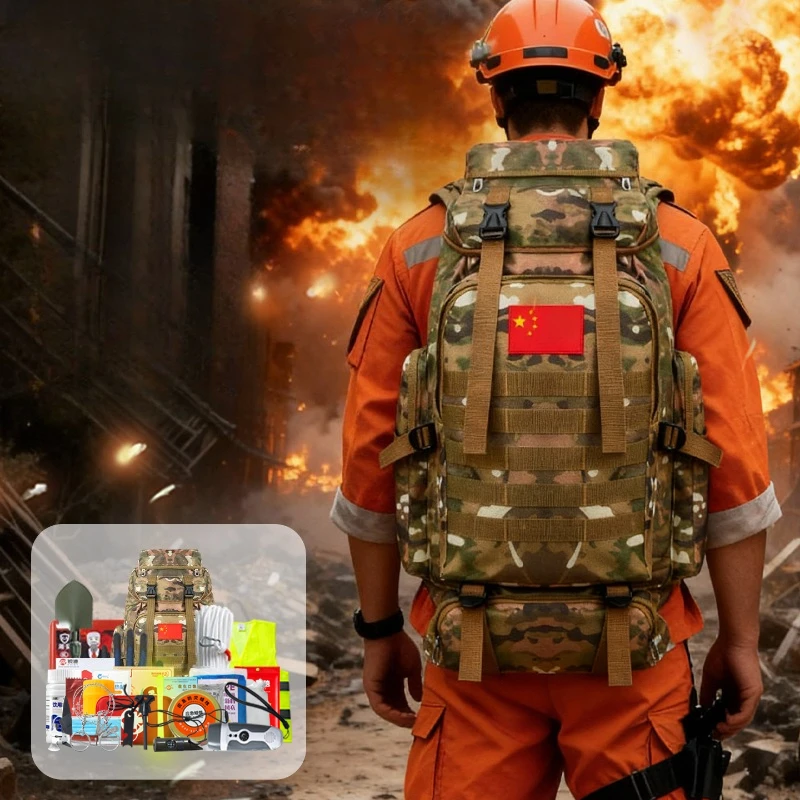 

War preparedness emergency rescue kit national standard full set of reserve materials doomsday survival family disaster