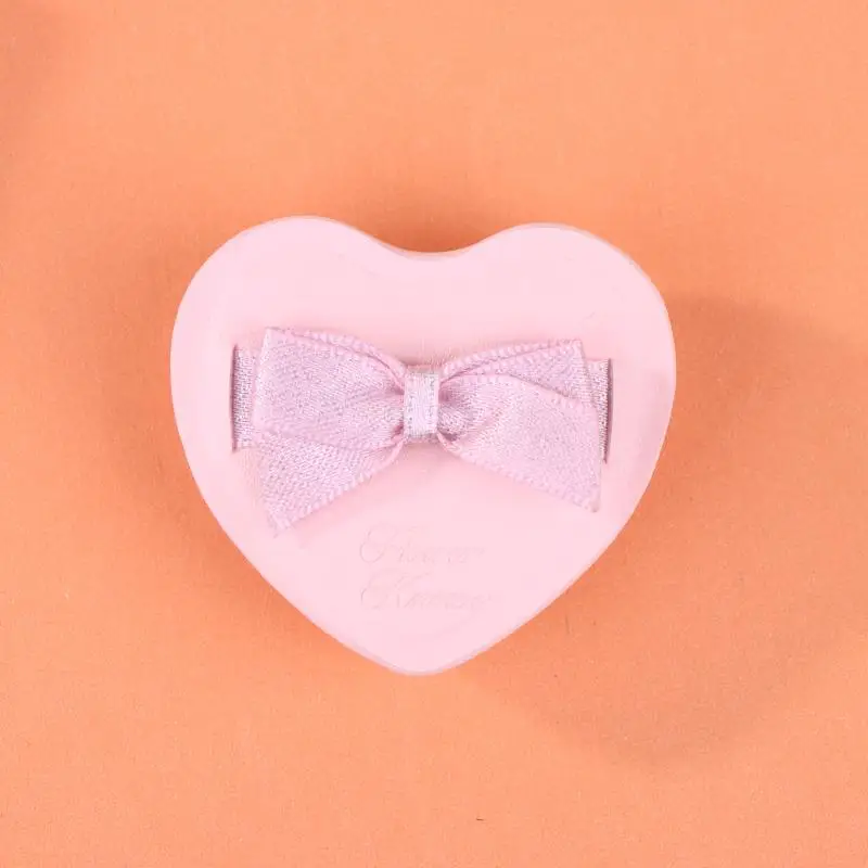 1 قطعة القلب القوس ماكياج مسحوق نفث التي يمكن استخدامها في مجموعات الجافة والرطبة القطن الحلوى وسادة هوائية مسحوق نفخة