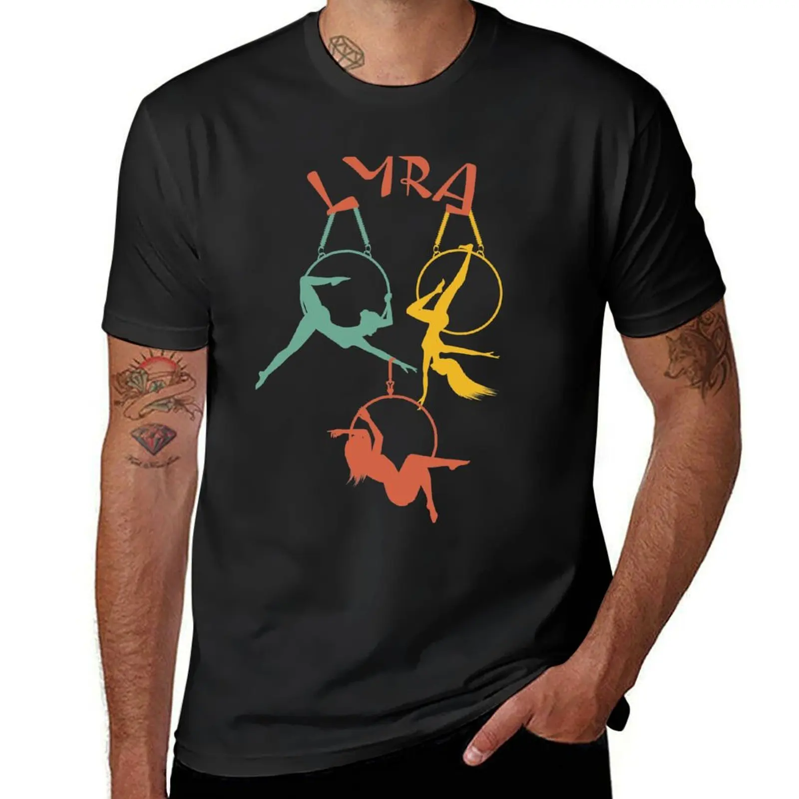 Aerial Hoop Lyra Aerialist Yoga Lyra Circus T-Shirt new edition shirts graphic tees mens vintage t shirts