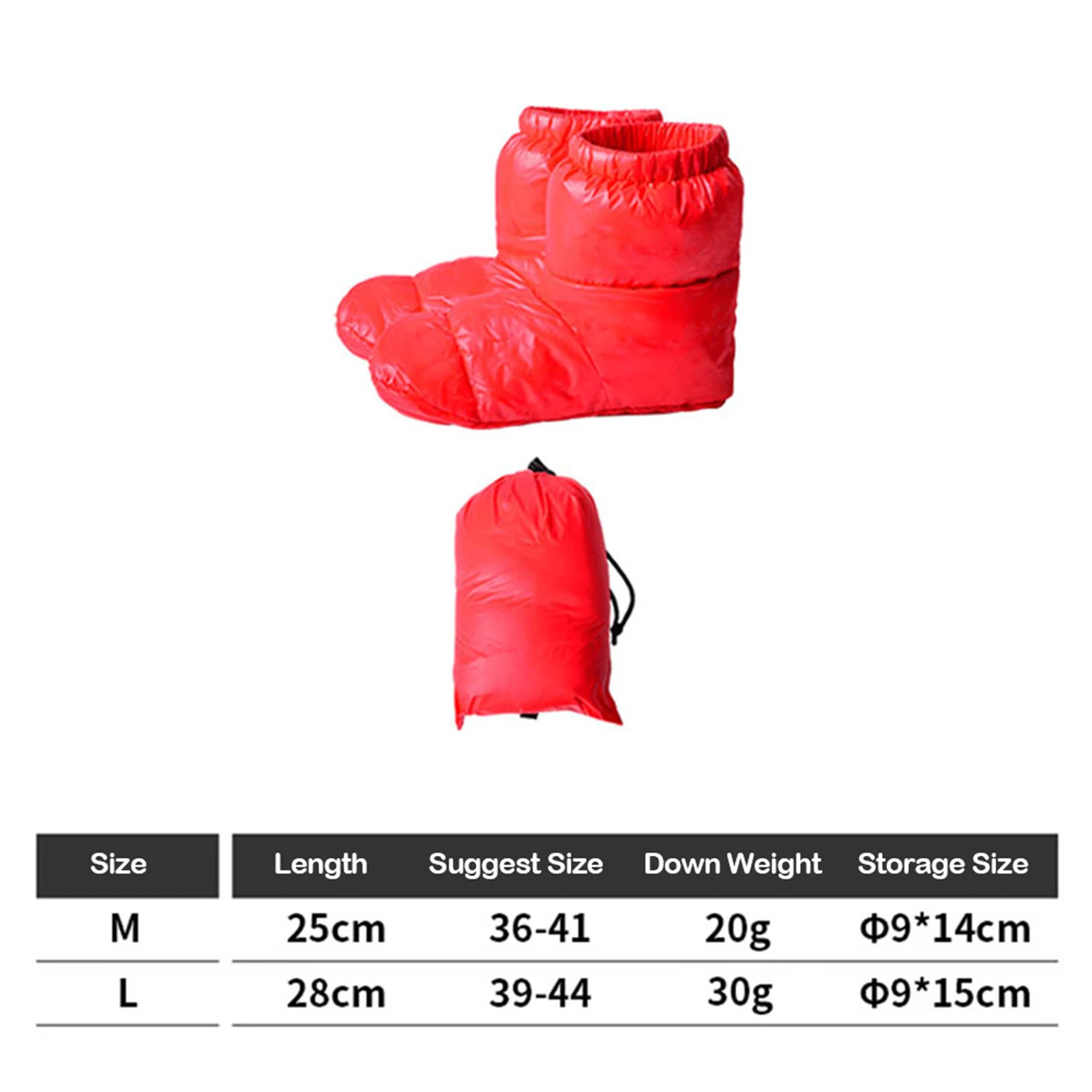 في الهواء الطلق التخييم النعال الجوارب الدافئة لحقيبة النوم في الداخل الأحذية الدافئة الرجال النساء الشتاء بطة أسفل الجوارب النعال الأحذية #6