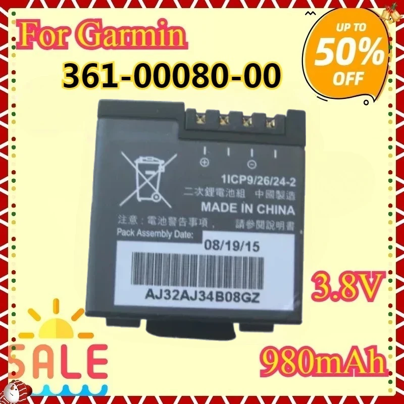 

For Garmin Virb X Compact VIRB XE 3.8V 980mAh Action Camera Battery New High quality Replacement 361-00080-00 Battery