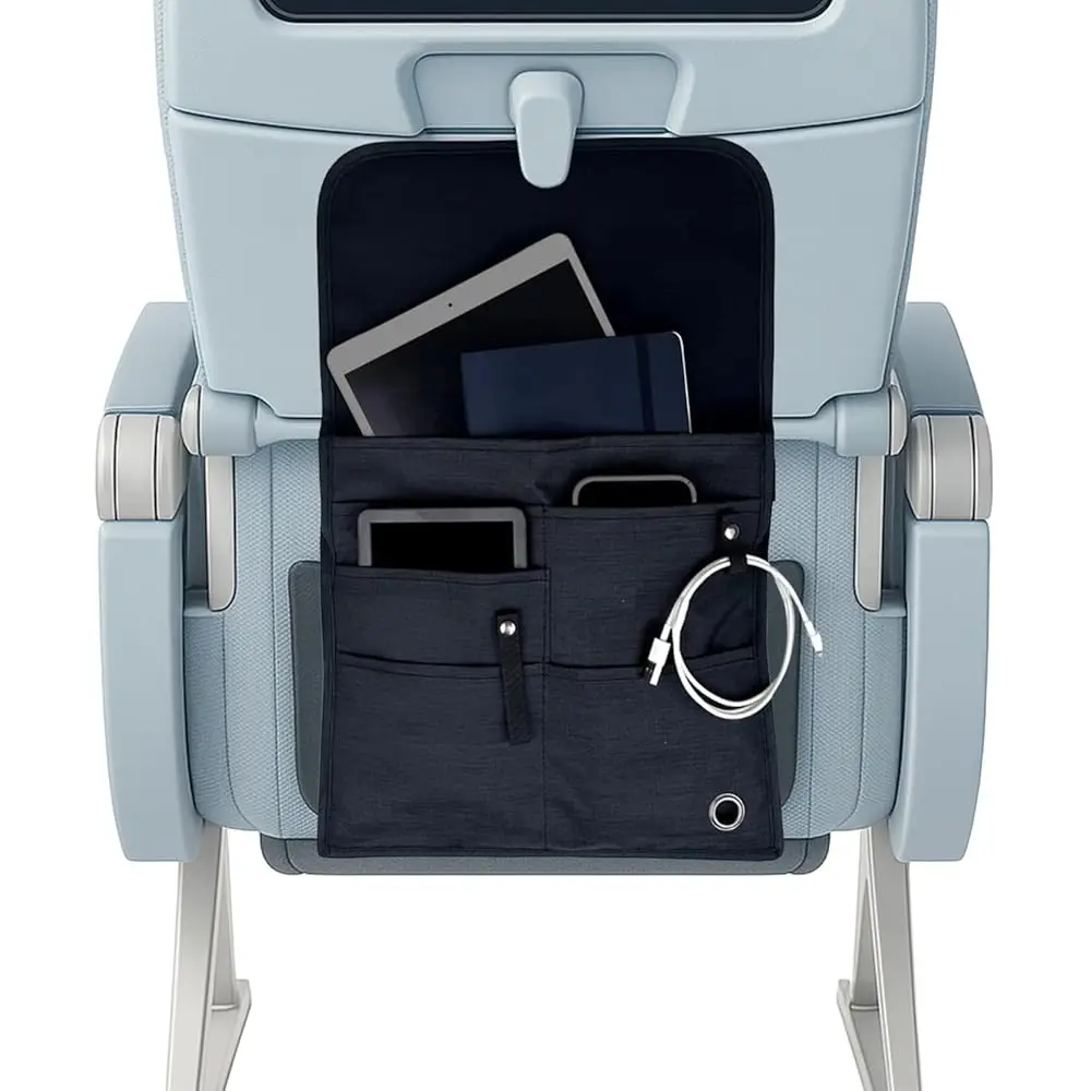 

Free ShippingAirplane Pocket Organizer | Tray Table Cover | In Flight Seat Back Organizer Bag | Commuter Essential Travel Bag |