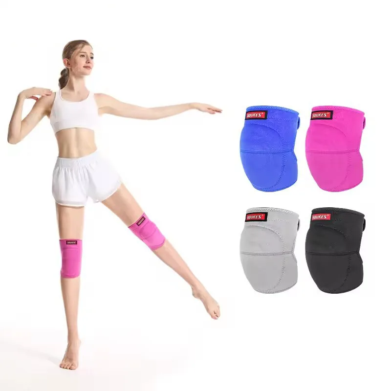 AOLIKES 1 paio di ginocchiere sportive in spugna ginocchiere supporto Fitness basket Brace Protector ginocchiere antiscivolo per danza, corsa