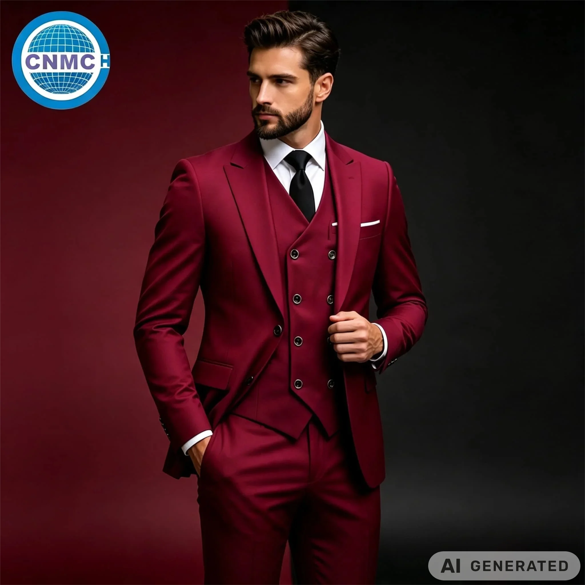 Hot Sale Male Plaid 3 Piece Suit Blazer Vest Pants Good Draping Suit For Wedding Office Banquet Party Daily Clothes
