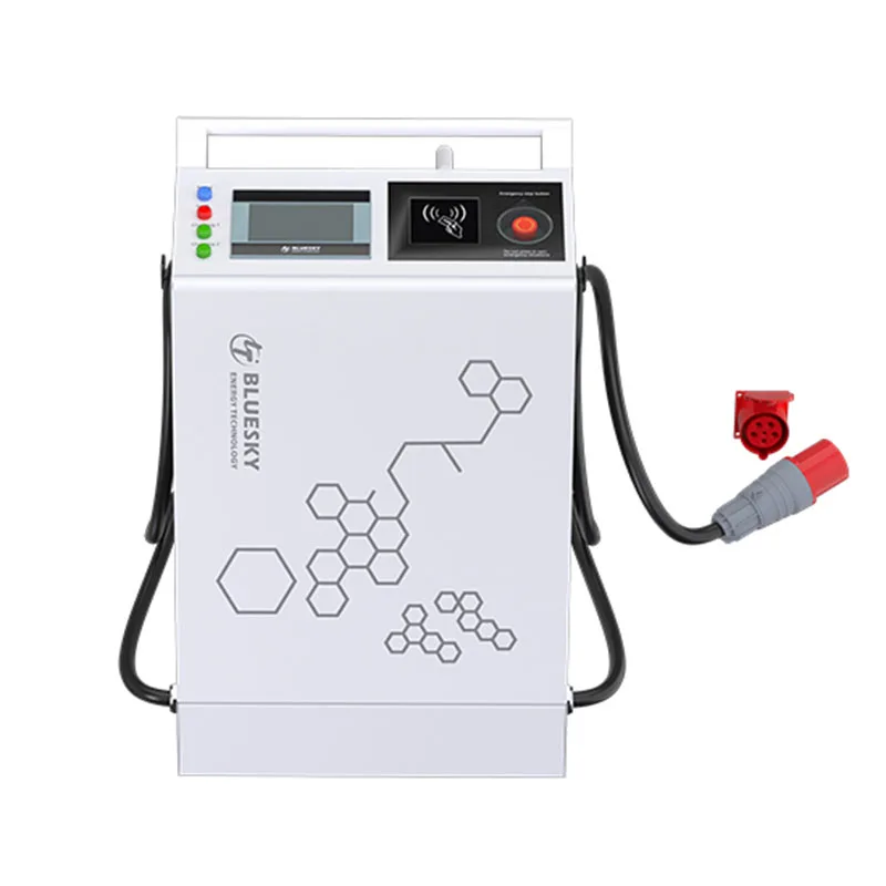 BLUESKY 20KW/40KW Mobile Fast Charger Station DC GBT/CCS 3-Phase OCPP1.6 IP55 for EV Car Auto Electrics Home Chademo Charging
