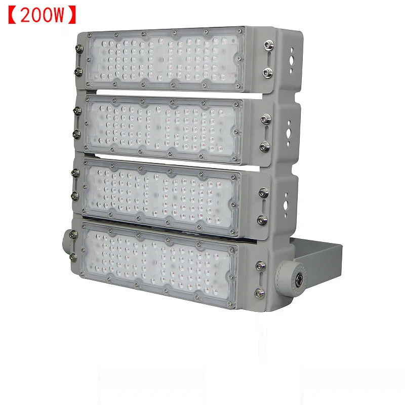 100W 200W 300W Stadium Square Flood Light Outdoor Waterproof IP66  AC110V220V Basketball Court Football Court  outdoor lighting