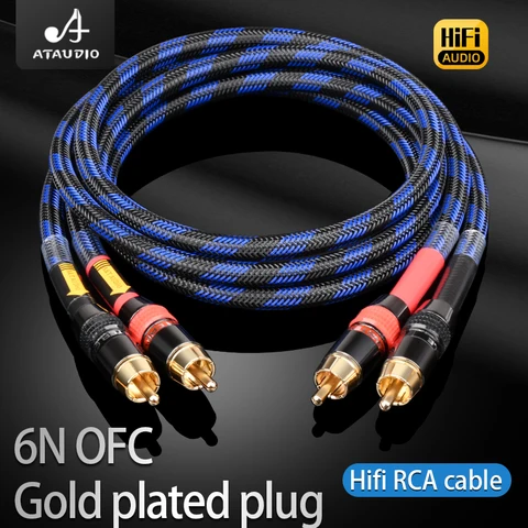 ATAUDIO Hi-Fi RCA кабель 6N OFC - высококачественный аудиокабель — фото устройства