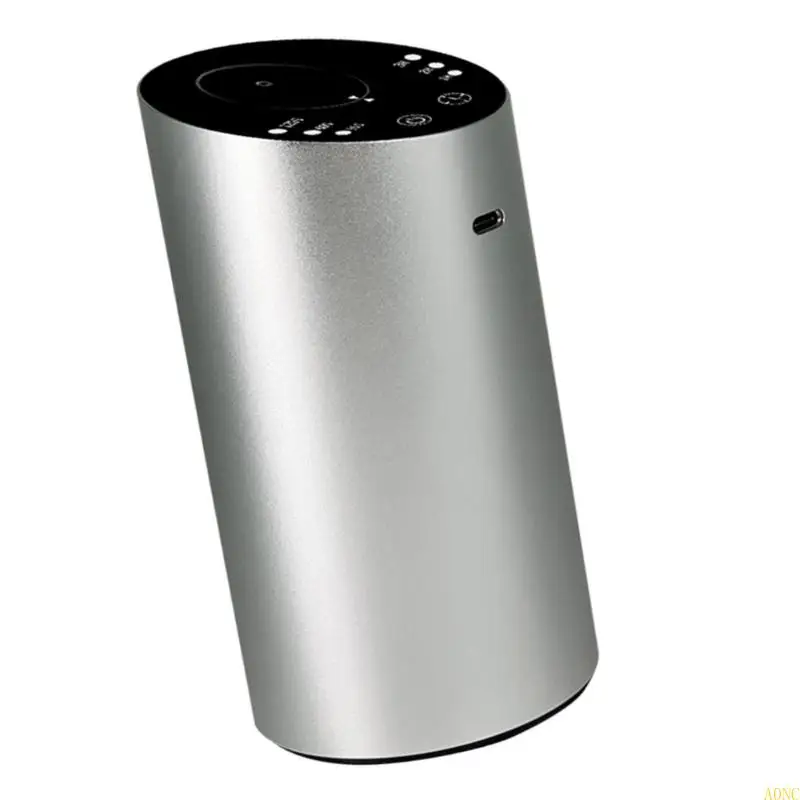 A0NC Portable Aromas Diffuser Metal Texture Small Essential Diffuser for Bedroom