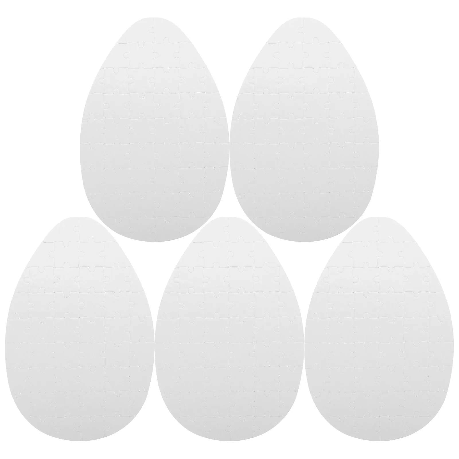 5 szt. Puste puzzle do sublimacji, do samodzielnego wykonania, do druku, do transferu, gra kreatywna dla dzieci, do nauki i rozwoju.