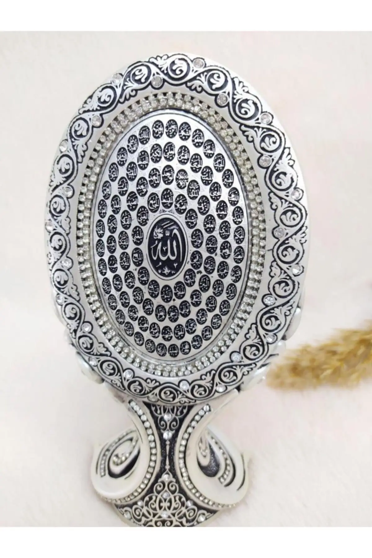 

DOLBOVI Oval Esma ul husna crystal stone religious licensed object