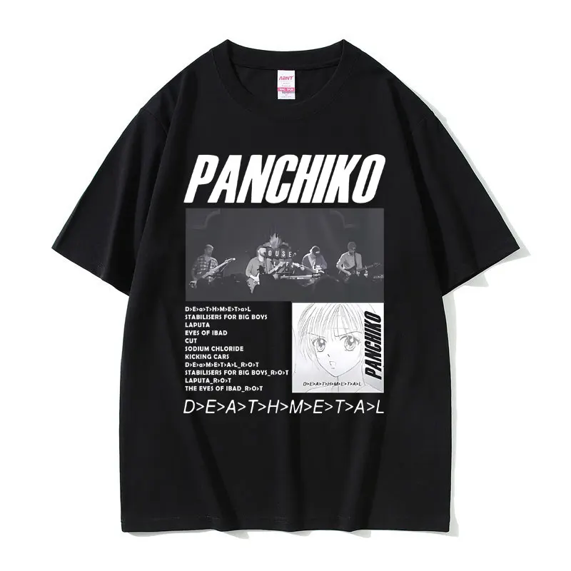 Panchiko DEATHMETAL Album Graphic Print T-shirts Men Women Vintage Casual Cotton T Shirts Male Rock Music Band Oversized Tshirt