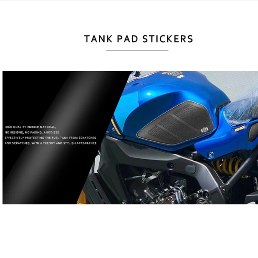 For Yamaha XSR 900 XSR900 xsr900 2022 Tank Grip Side Decals Motorcycle Anti Slip Tank Pad Stickers