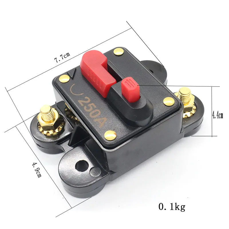 

Car Self Recovery Insurance Seat Switch, High Current Audio Fuse Seat, Car RV Yacht Circuit Breaker