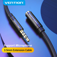 Vention 3.5mm Jack Audio Extension Cable for Car PC TV Laptop Switch Male to Female Stereo 3.5 Headphone Aux Extend Adapter Cord