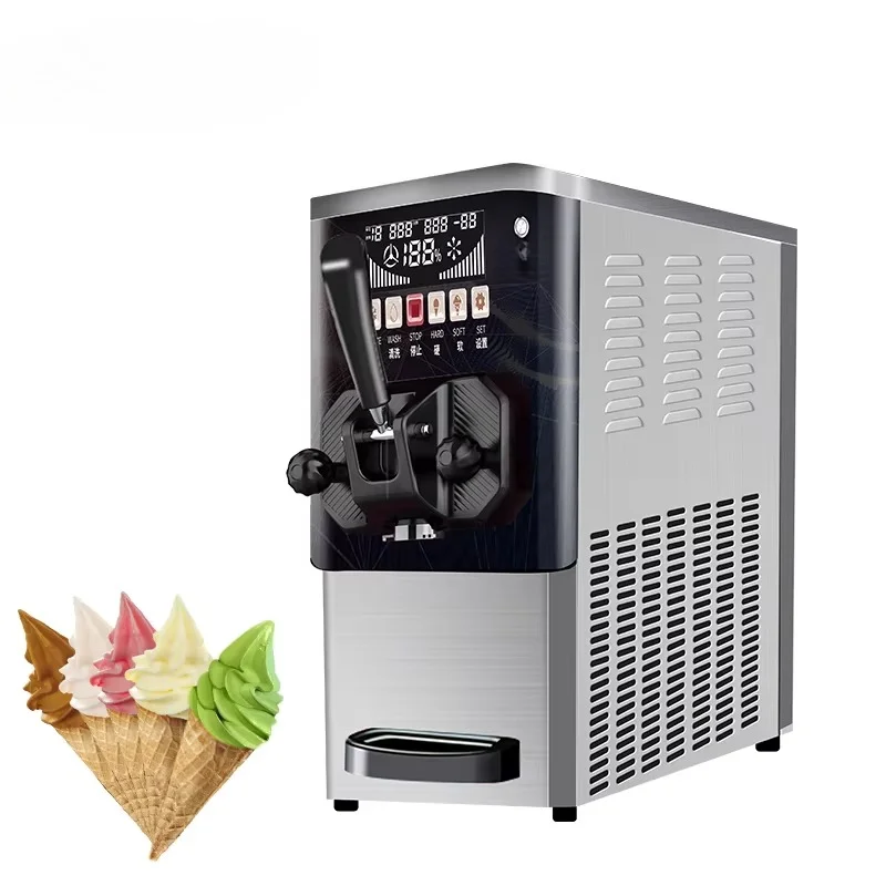 Outdoor RV Food Truck Commercial Soft Ice Cream Machine 200W 3L Frozen Juice Drink Ice Slushie Maker