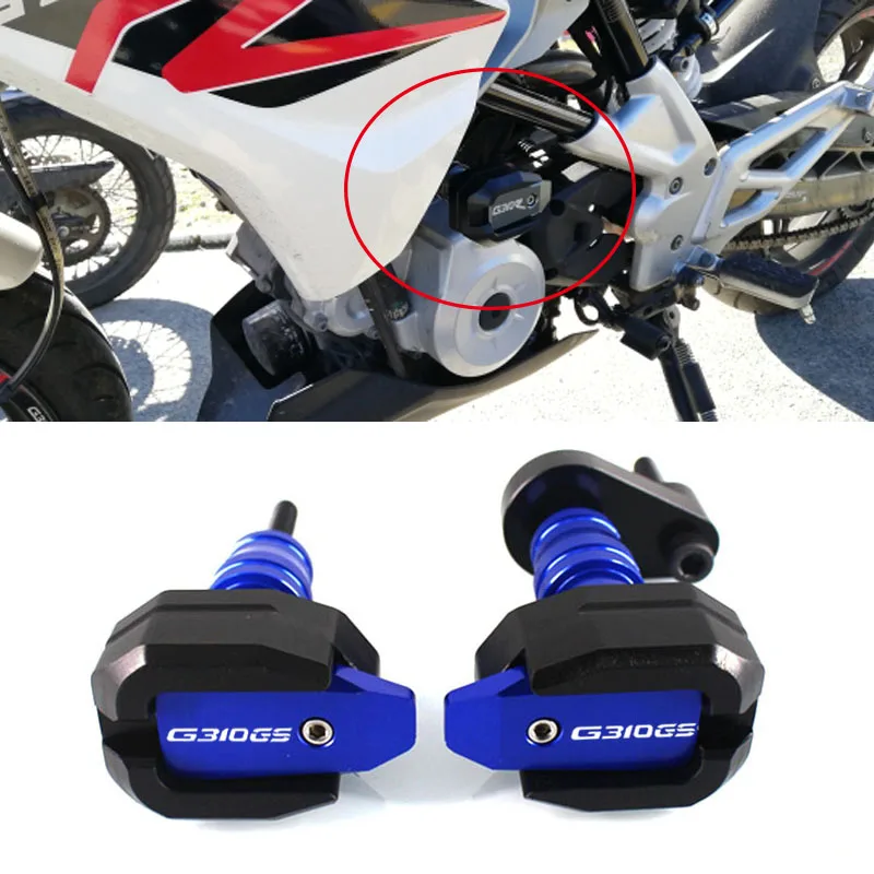 

Motorcycle CNC Falling Protection Frame Slider Fairing Guard Anti Crash Pad Protector For G310GS G310 GS 2017-2022