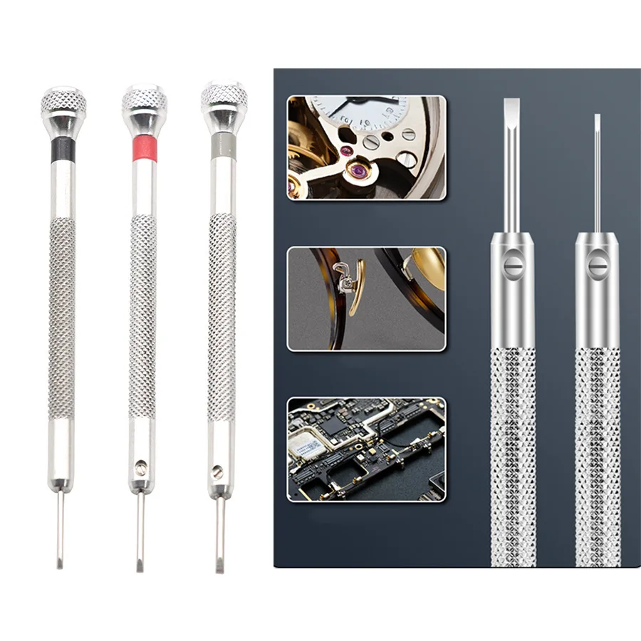 5er/6er-Set Stahl-Schraubendreher für die Uhrenreparatur, tragbare Uhrenwerkzeuge zum Entfernen von Uhrenarmbändern mit Mini-Verbindungsstiften, Uhrmacherwerkzeuge