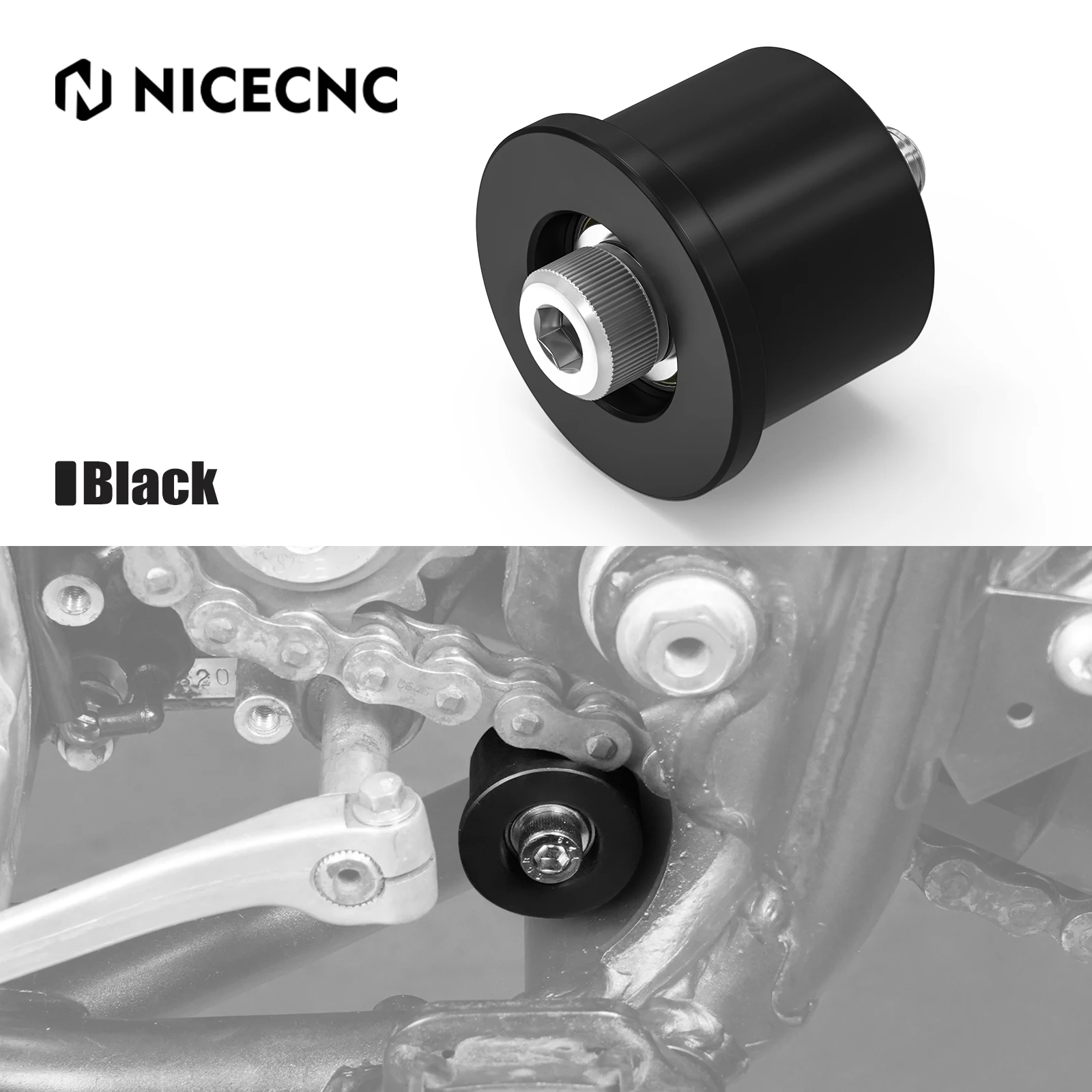 NICECNC ATV Lower Chain Roller For Honda CR250R CRF250X 2004-2007 TRX450R TRX 450ER PA Nylon Resistant