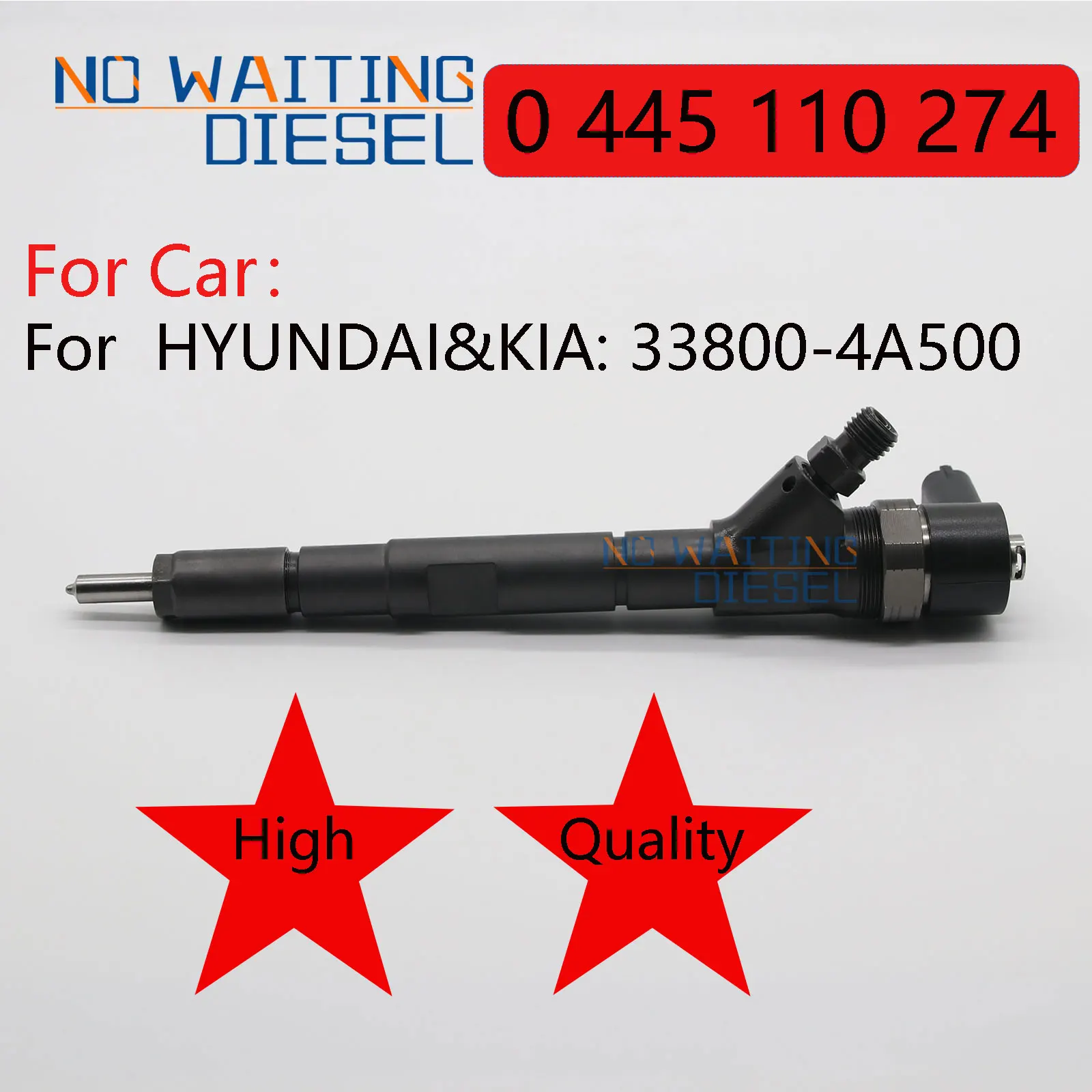 

0445110274 Common Rail Injector 0 445 110 274 Injection Assembly 33800-4A500 For HYUNDAI&KIA: 33800-4A500