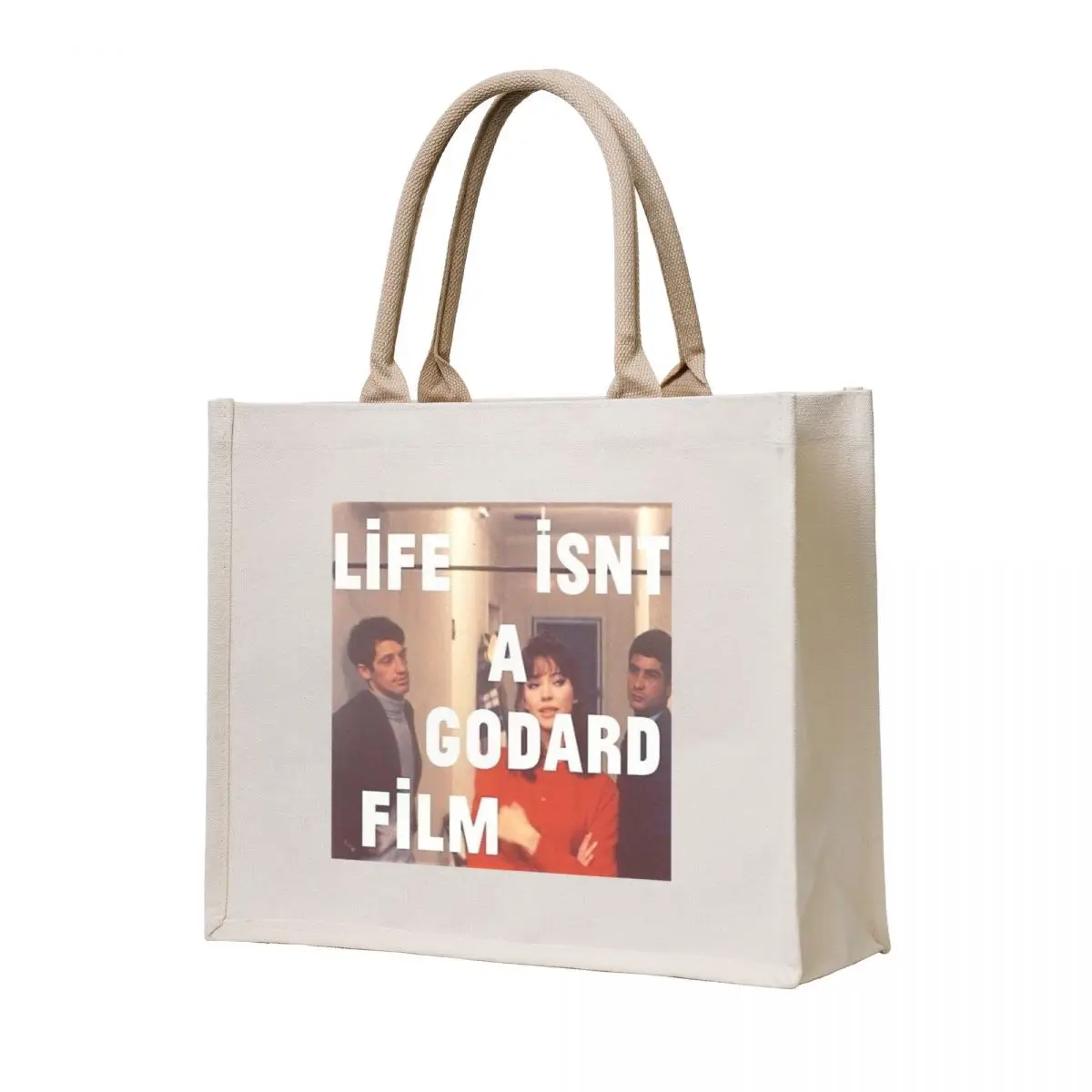 

Life Isn't A Godard Film Quote Tote Bag Gift bag Cloth bags Women's handbag Women bags