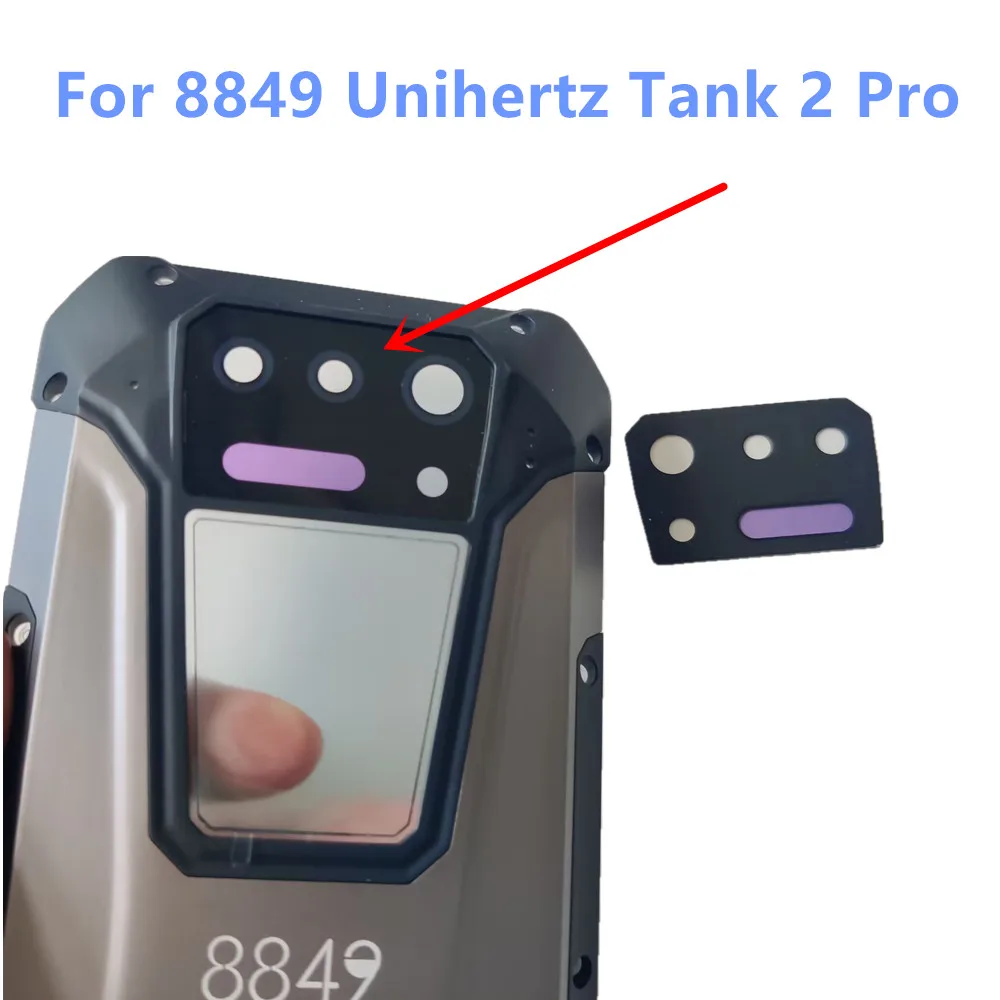 Nowość dla Unihertz 8849 Tank 2 Pro Tylna kamera Obiektyw Szklana osłona dla Unihertz Tank 2 PRO 8849 Części zamienne do telefonów komórkowych Flims