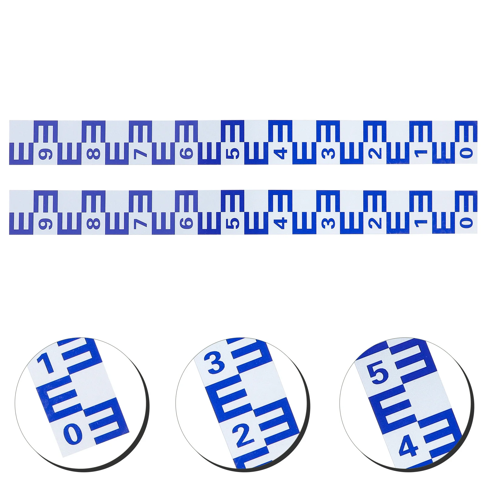 

Water Level Gauge Sticker Aluminum Alloy Self-Adhesive Reflective Measuring Tool For Pool Pond Water Level Indicator Marking