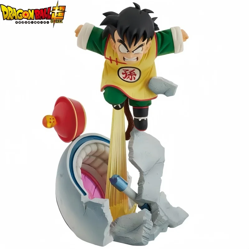 25cm Dragon Ball Anime Figure Son Gohan Action Figures Jumping Cabin Gohan Figurine Model Statue Doll Collection Decor Toys Gift