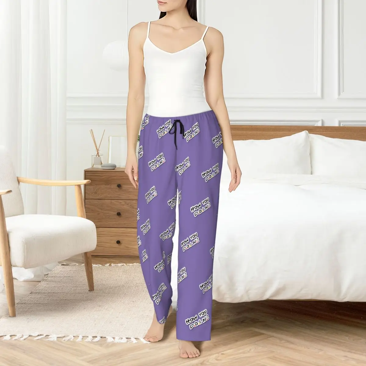 

Custom Printed How You Do Inꬋ Pajama Pants Women's Friends TV Show Sleep Sleepwear Bottoms with Pockets
