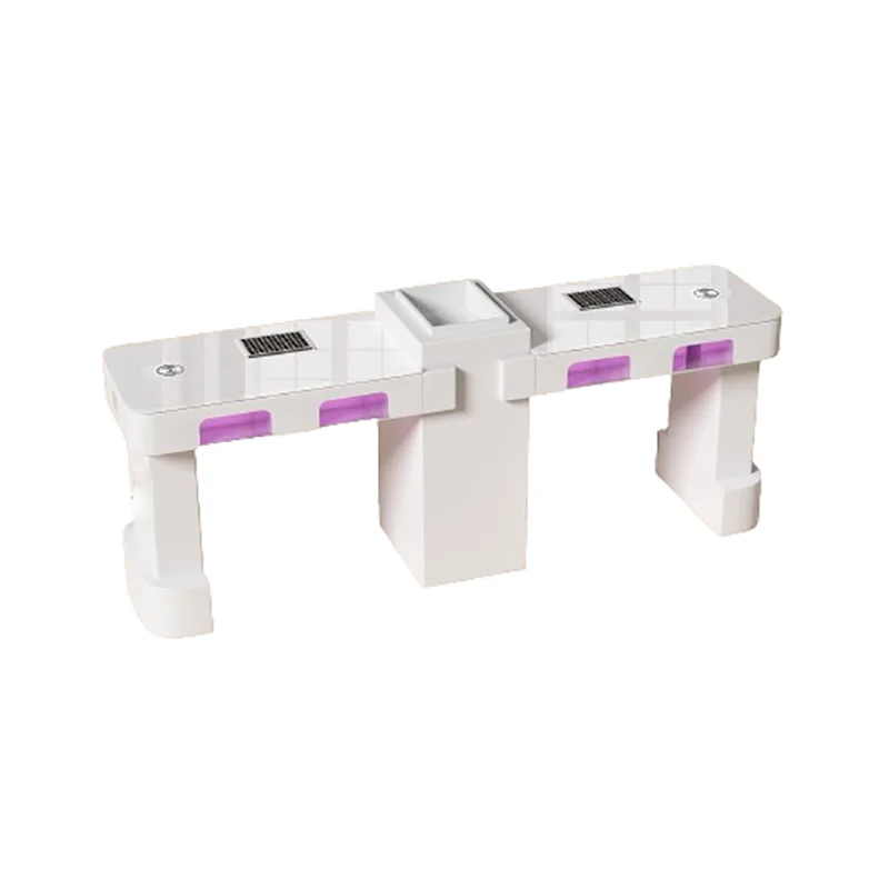 Italian Minimalist Manicure Nail Table Light Colored Unique Beautiful Stylish Manicure Nail Table Premium Mesa Salon Furniture