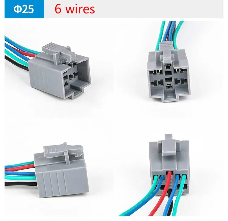 Enchufe de cable de 16mm, 19mm, 22mm, 25mm para interruptor de botón LED, cables de coche, lámpara estable, botón de luz, conector de cable de