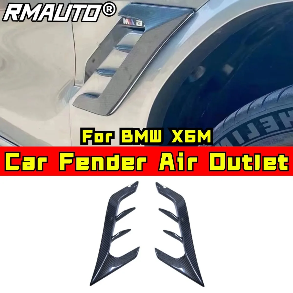 

Car Fender Leaf Panel Air Outlet Body Kit For BMW X6M Car Accessories