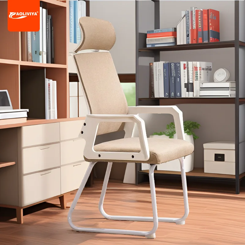 

AOLIVIYA Home Office Chair With Swivel Adjustable Height Ergonomic Backrest Ideal For Study And Long Sitting