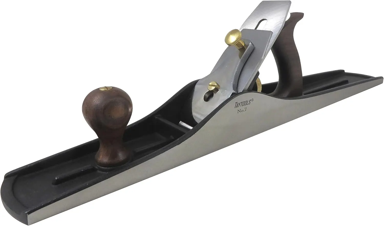 469584   Jointer Bench Hand Plane # 7, 22-inch zool, ductile gegoten behuizing, lappende zijkanten en onderkant, mes RHC 55-60, sapele-handgreep en