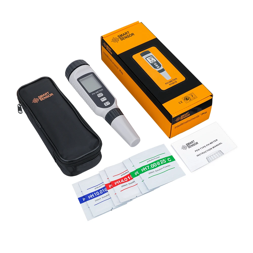 Professional Pen Tipo Água Qualidade Tester, Acidometer PH Acidez Medidor de Aquário, Medindo PH818
