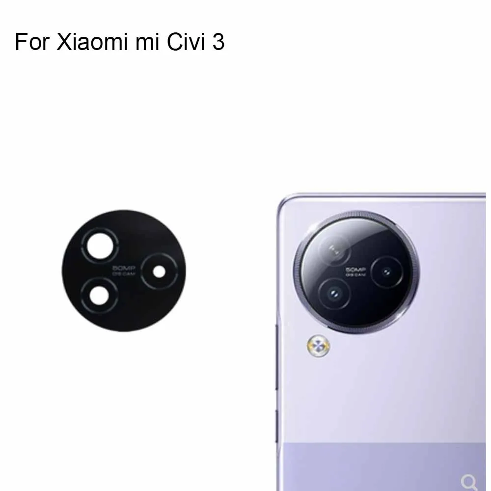 High quality For Xiaomi mi Civi 3 Back Rear Camera Glass Lens test good For Xiaomi mi Civi3 Replacement Parts