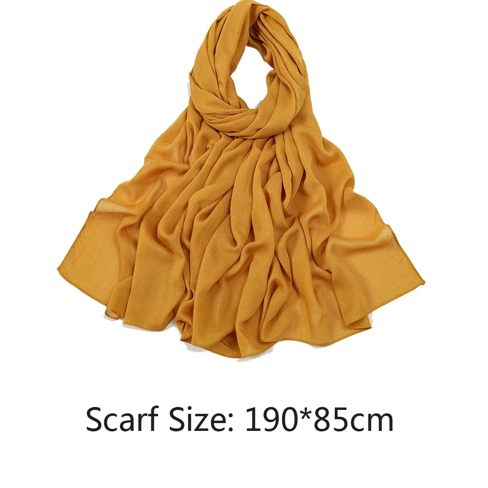 Weicher, schlichter muslimischer Frauen-Hijab, langer Schal, Turban-Schal, islamisches arabisches Kopftuch, Kopfwickel, Schals, Pashmina, Foulard, Bandana, 21 Farben