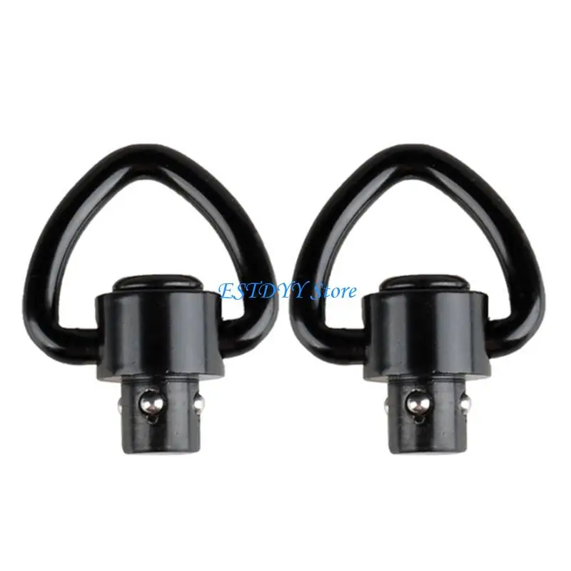 

G6DE 2Pcs Swivels Mount Push Button Mounted Quick Releases Sling Rings Adapters
