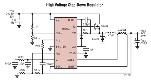 LT3724EFE LT3724IFE LT3724MPFE LT3724 - High Voltage, Current Mode Switching Regulator Controller