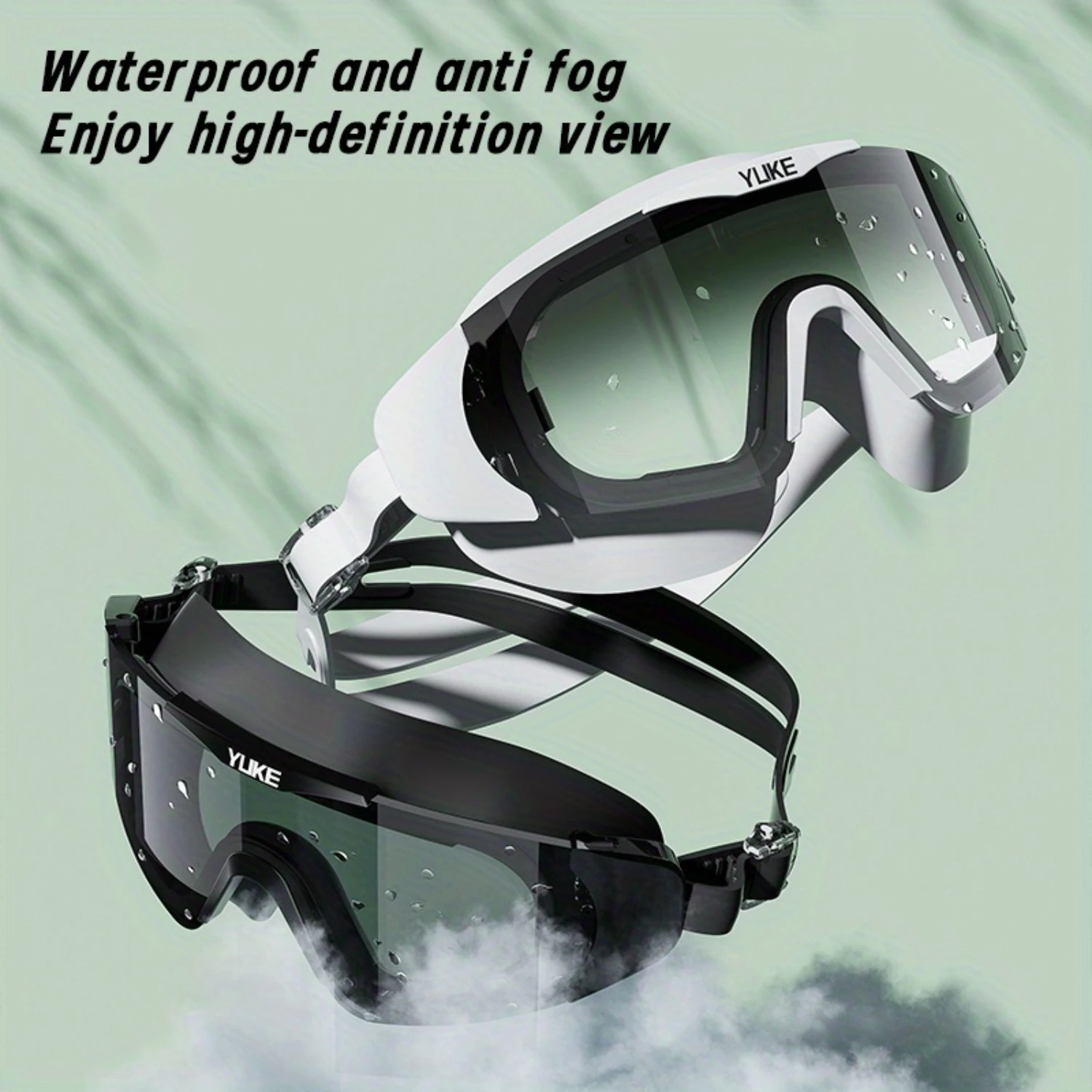 1pc Waterproof & Anti-Fog Swimming Goggles - Electroplated Large Frame Swimming Glasses, For Swimming Training, Water Sports