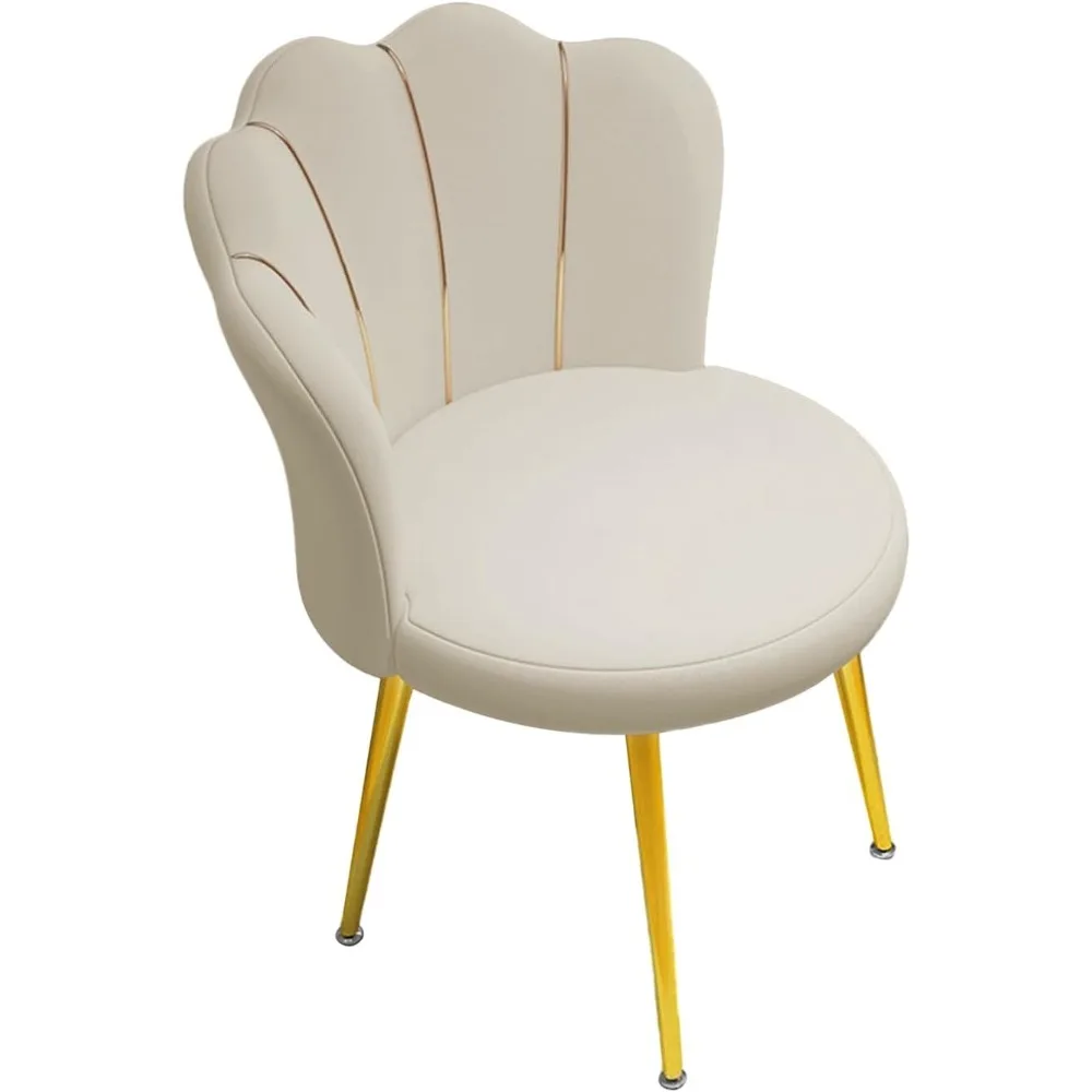 

Velvet Dining Chairs,Velvet Chair Height 31.52" Upholstered Velvet Chair with Gold Legs, Cute Vanity Chair with Back for Bedroom