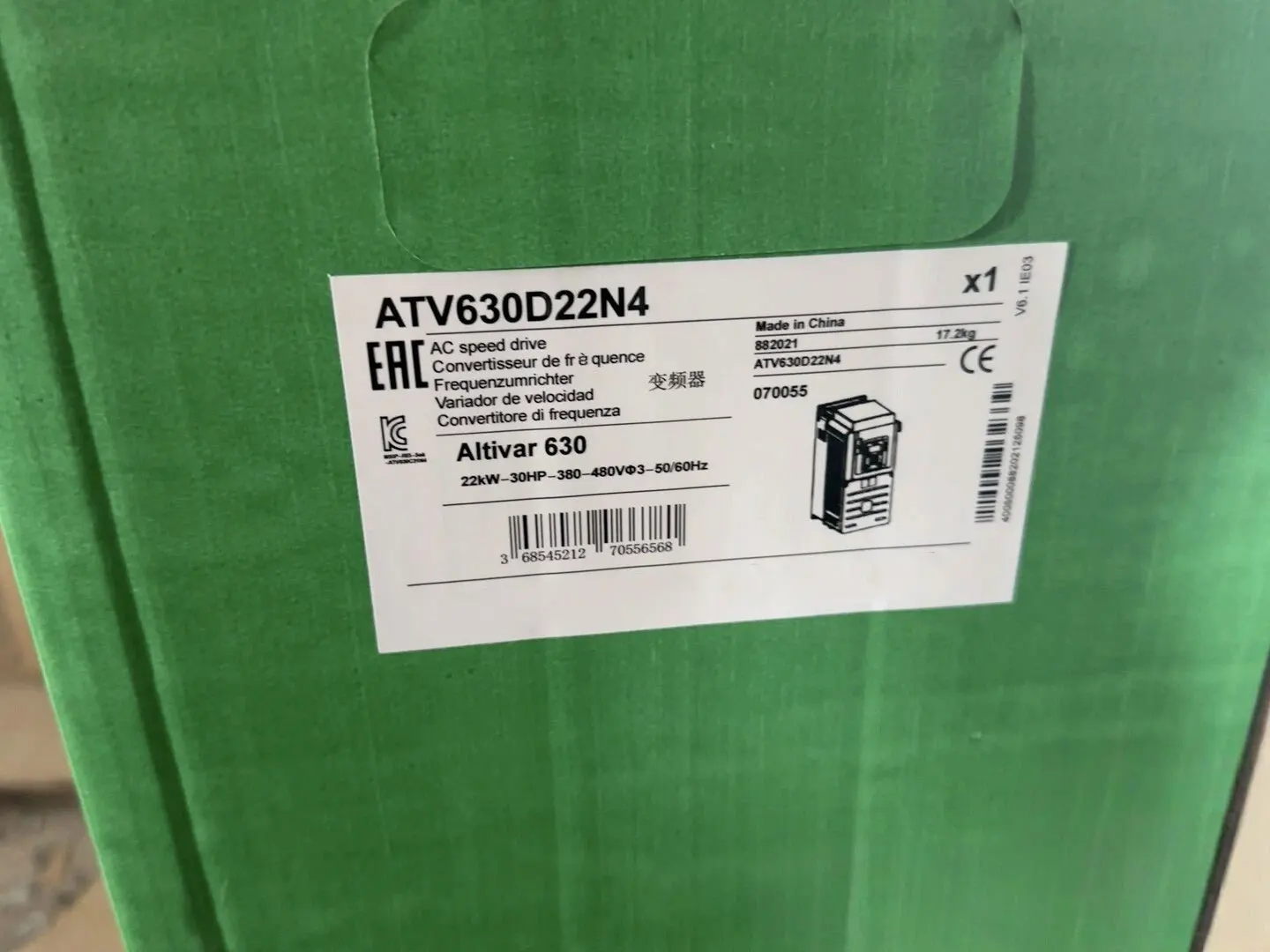 

Brand New ATV630D15N4Z ATV630D18N4Z ATV630D22N4Z One Year Warrant