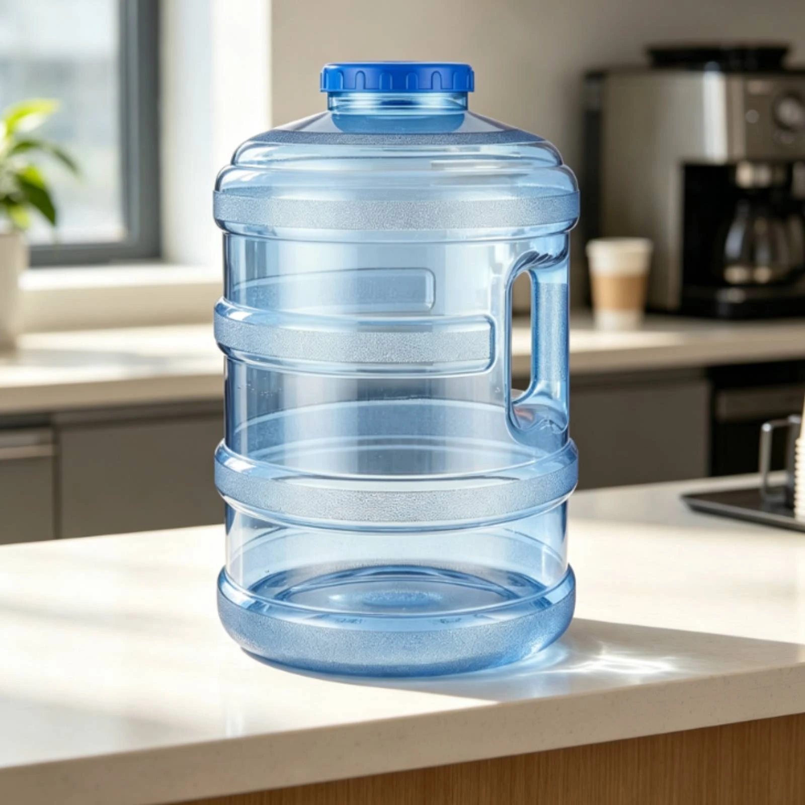 Water Jug with Handle Transparent Water Jug with Lid Dispenser Bottle with Hole Sealed Portable for Tea Lovers, Kitchen, Office view 4
