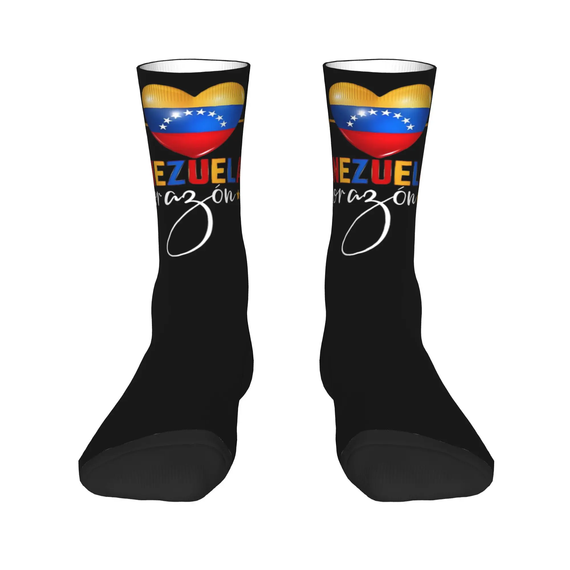 Chaussettes flexibles pour hommes et femmes, sensation de Venezuela, accessoires confortables, tenue décontractée