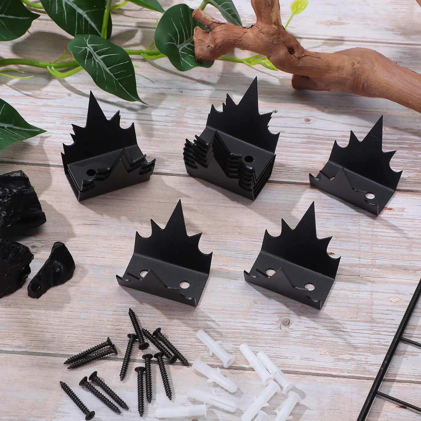 1Set Anti Climb Fence Spikes Metal Durable Security Wall Spikes Easy Install Garden Yard Protection Wall Spike